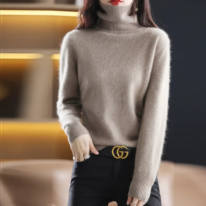 Grethe™ | Stilfuld Rullekrave Sweater