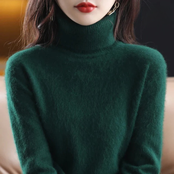 Grethe™ | Stilfuld Rullekrave Sweater