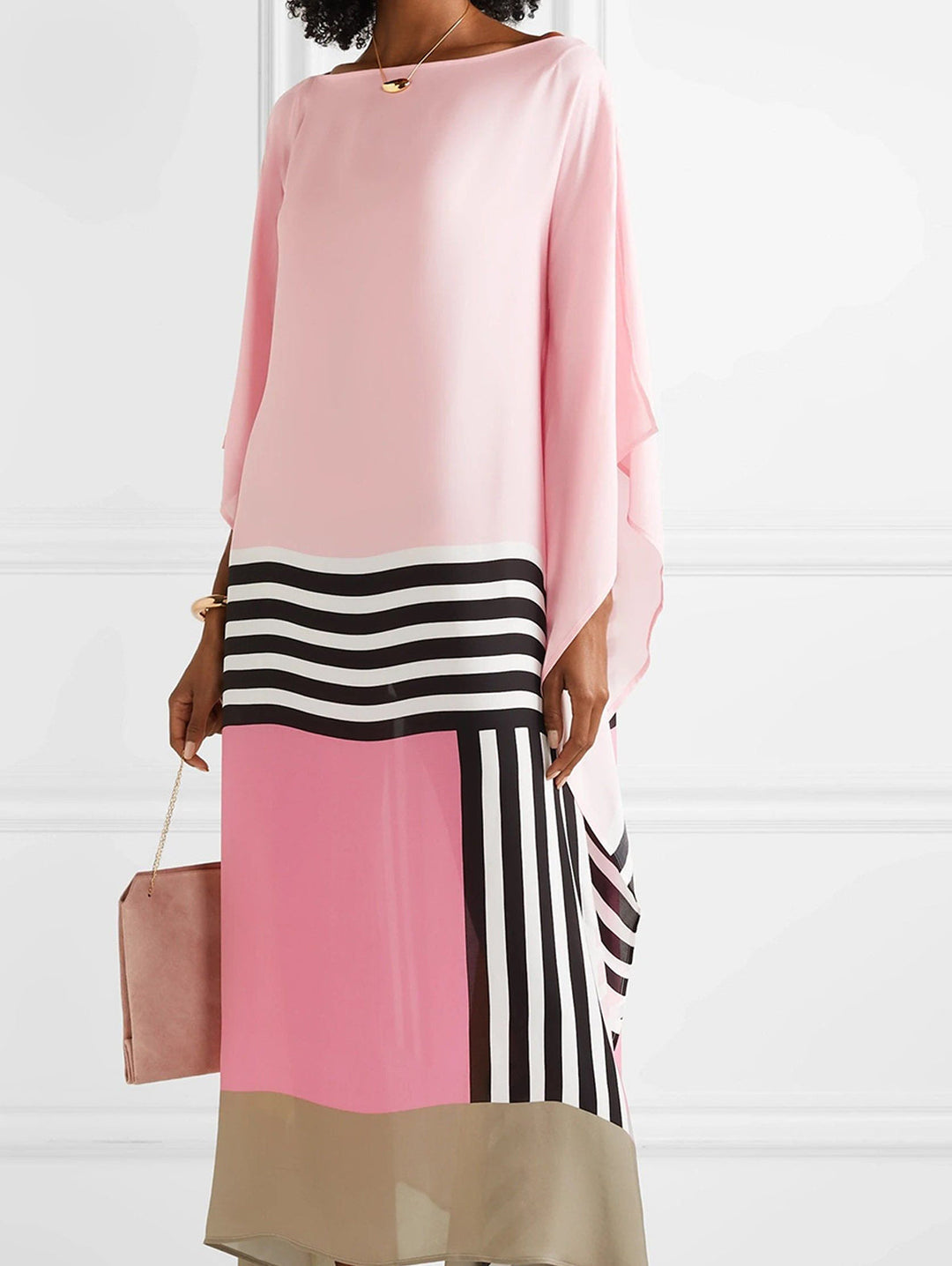 Alberte® | Elegant Kaftan med Geometrisk Print