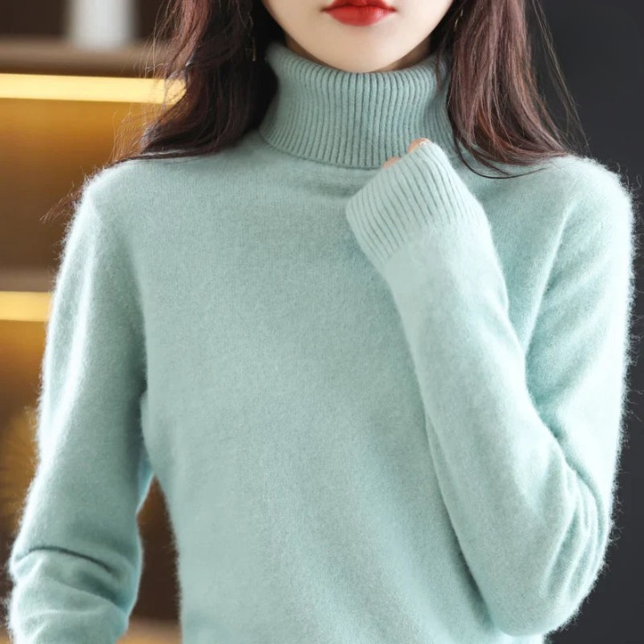 Grethe™ | Stilfuld Rullekrave Sweater