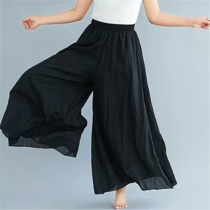 Rikke® | Culotte Bukser i Bomuld & Hør – Sommer med Vide Ben