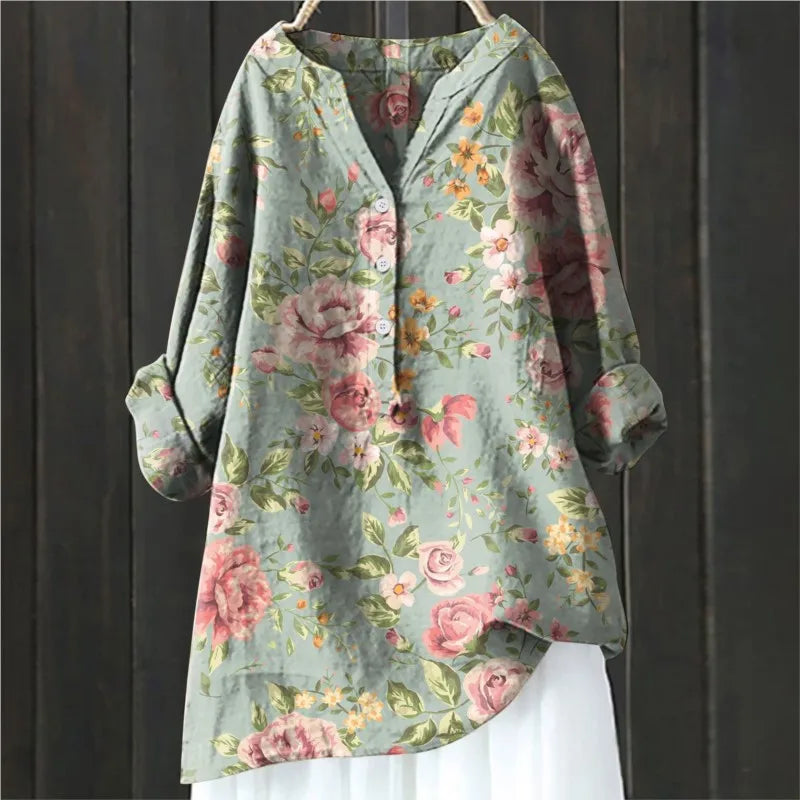 Anemone® | I LANGE BLOMSTERMØNSTRET BLUSE