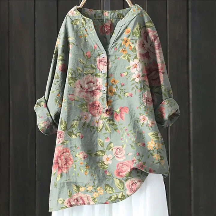 Anemone® | I LANGE BLOMSTERMØNSTRET BLUSE