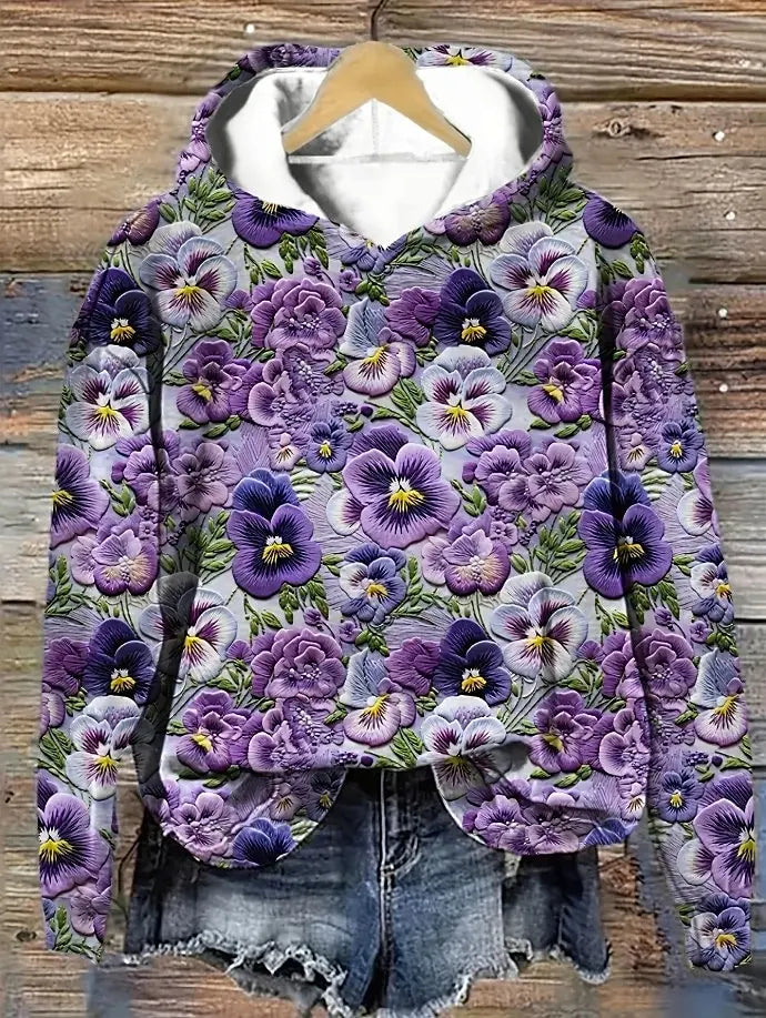 NOELA® | Sweatshirt med blomsterprint