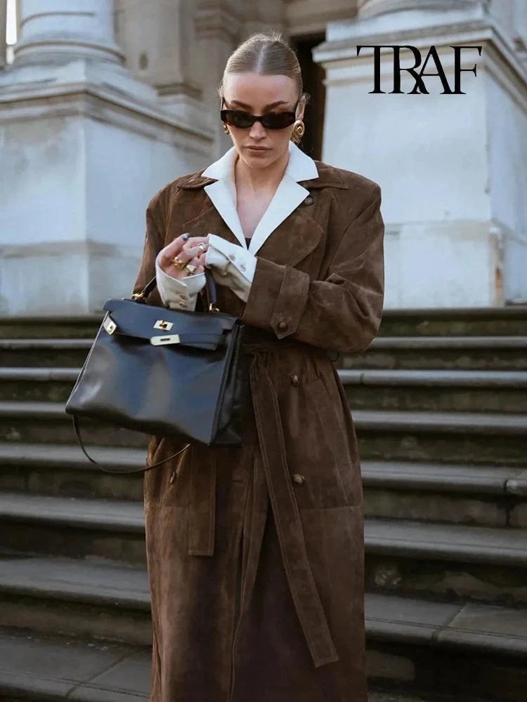 Johanne® | Trench Coat i Suede