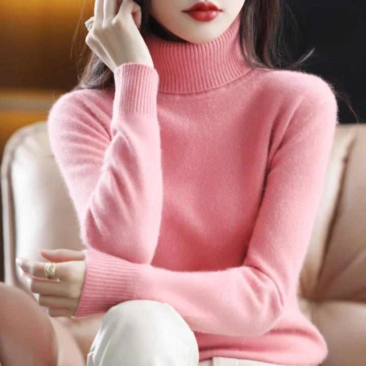 Grethe™ | Stilfuld Rullekrave Sweater