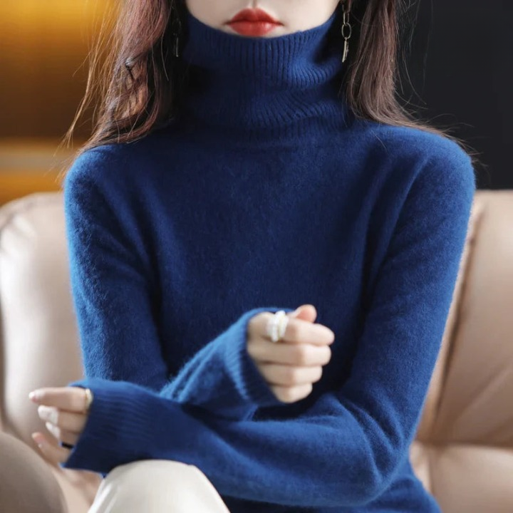 Grethe™ | Stilfuld Rullekrave Sweater