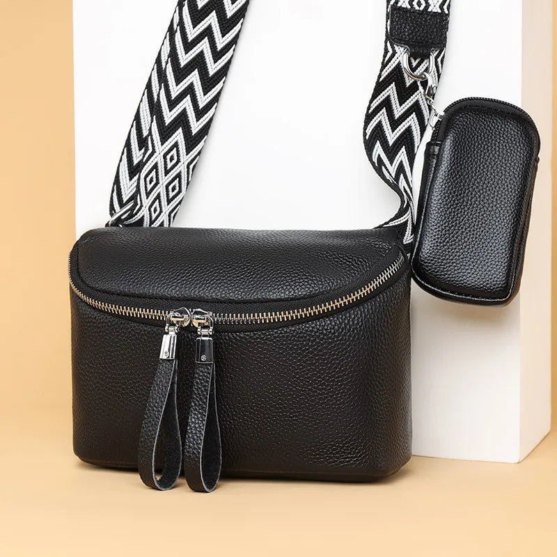 Ottilia® | Finslebet lædercrossbody taske