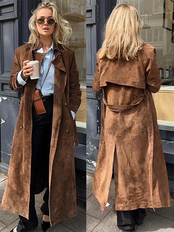 Stine® | Trench Coat i Suede