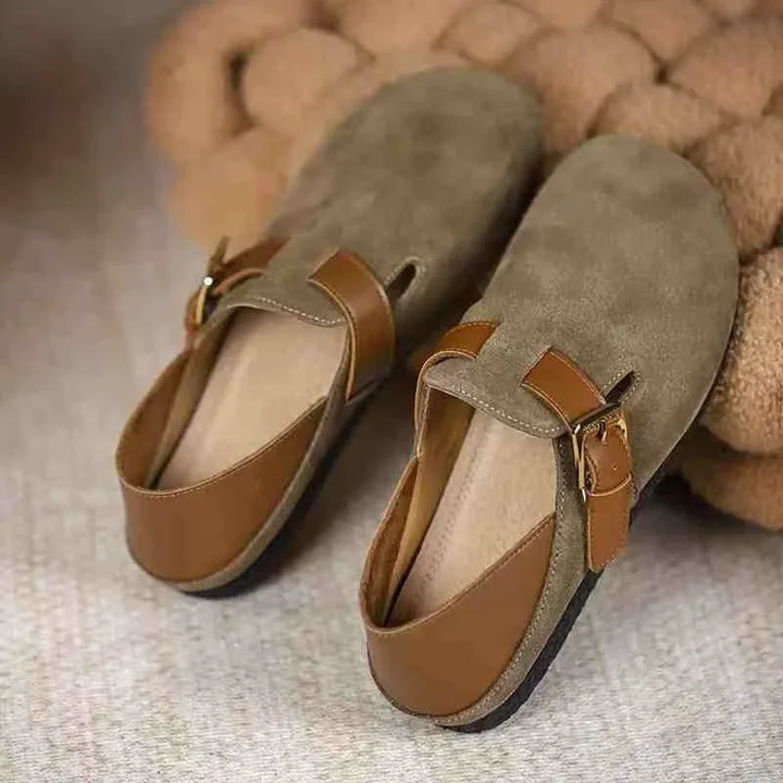 Runa® | Dame Slip-On Clogs i Ruskindslook