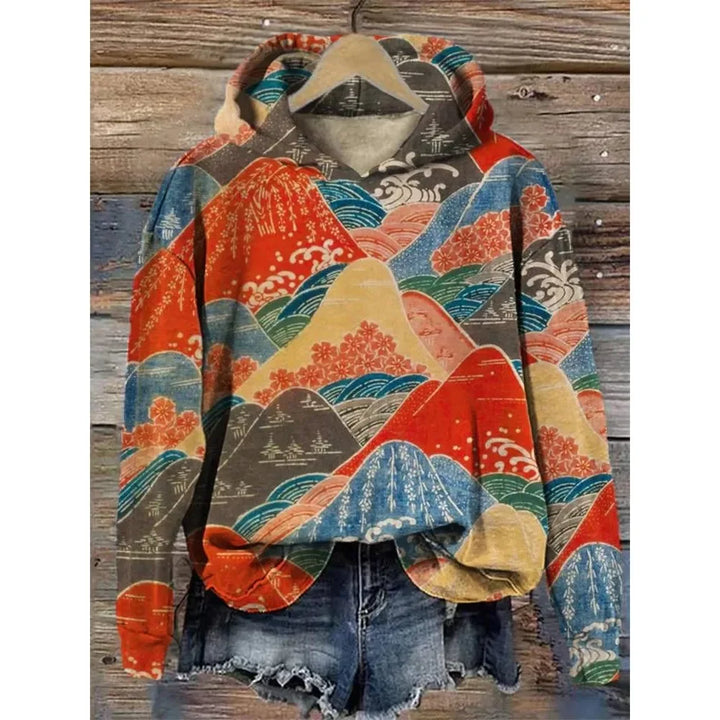 NERIA® | Sweatshirt med blomsterprint