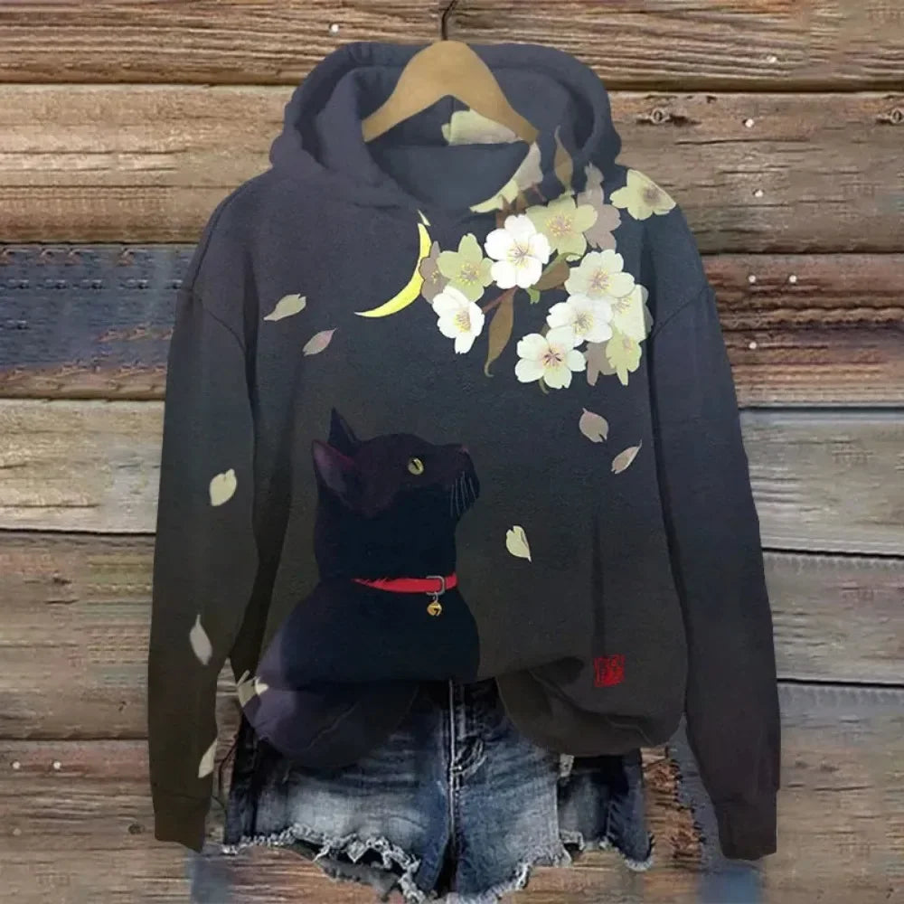 NERIA® | Sweatshirt med blomsterprint
