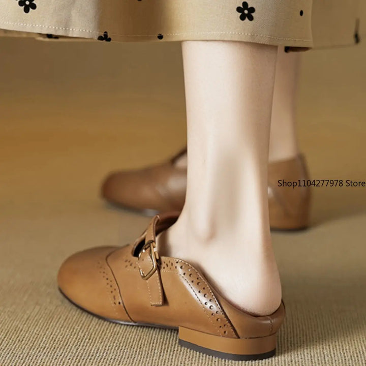 Anneliese® | Veganske Læder Orthopædiske Slippers