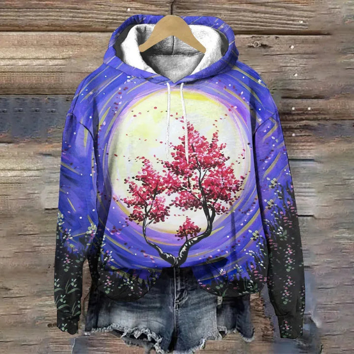 LIVIA® | Sweatshirt med blomsterprint