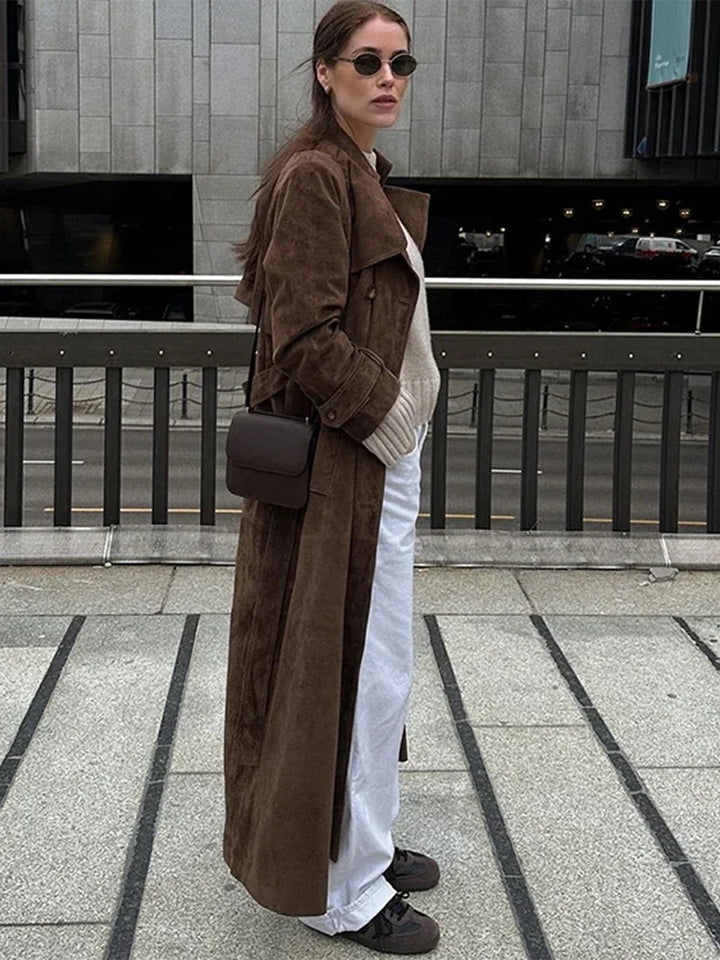Trine® | Trench Coat i Suede
