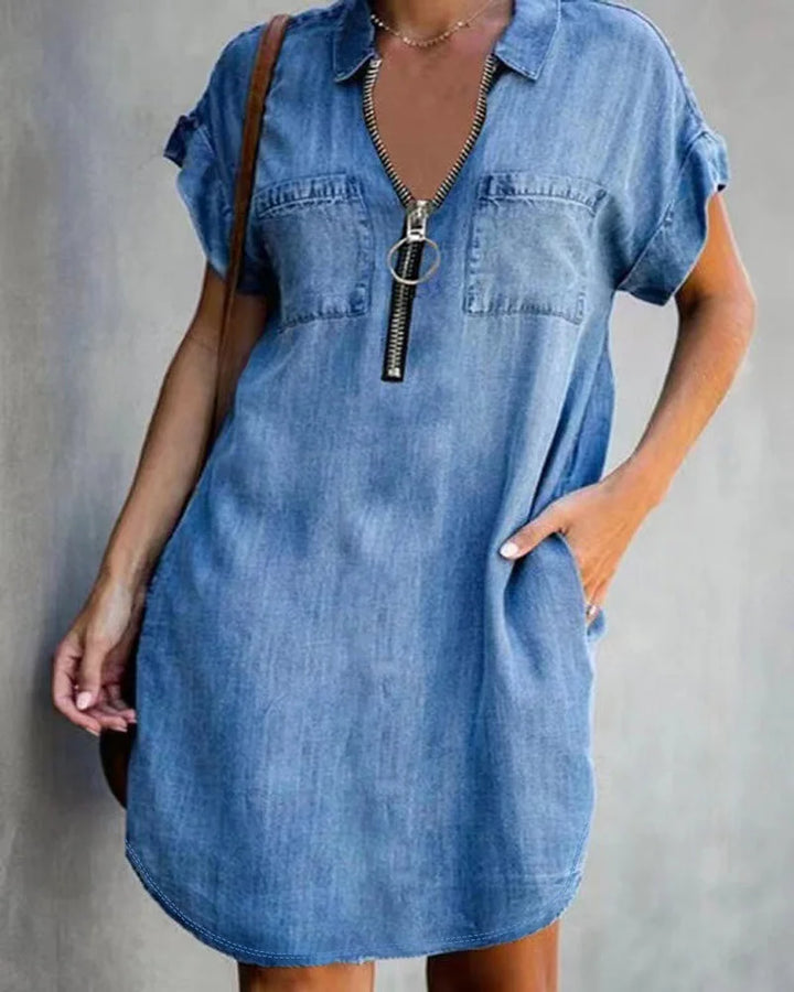 Wenche® | Blød Denim Kjole