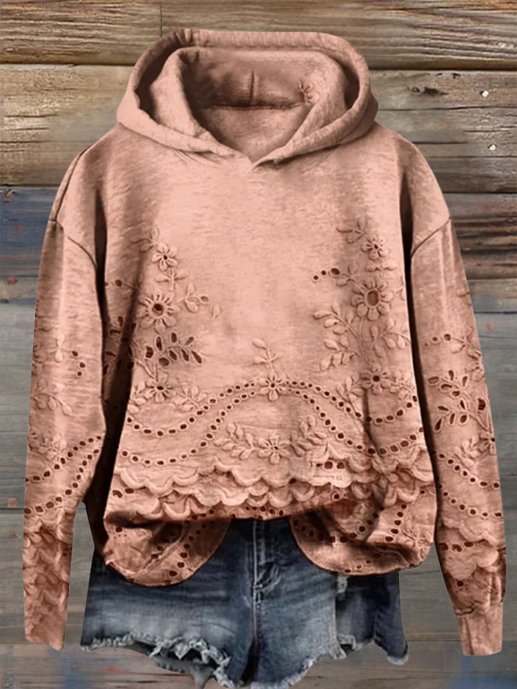 MARLA® | Sweatshirt med blomsterprint