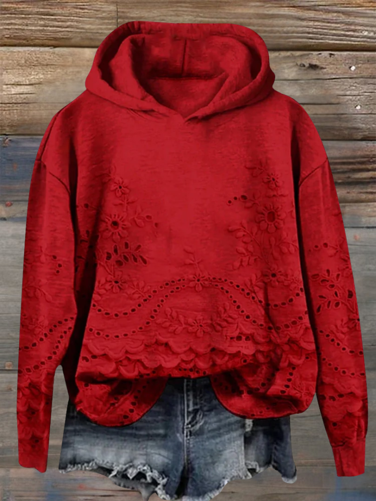 MARLA® | Sweatshirt med blomsterprint