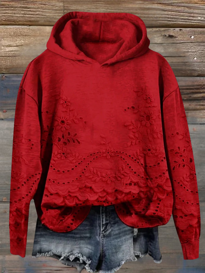 MARLA® | Sweatshirt med blomsterprint