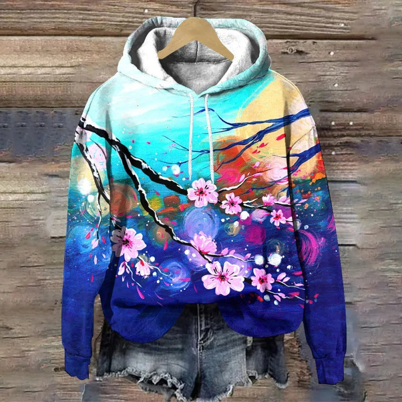 LIVIA® | Sweatshirt med blomsterprint