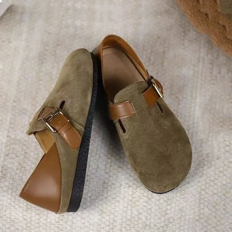 Runa® | Dame Slip-On Clogs i Ruskindslook