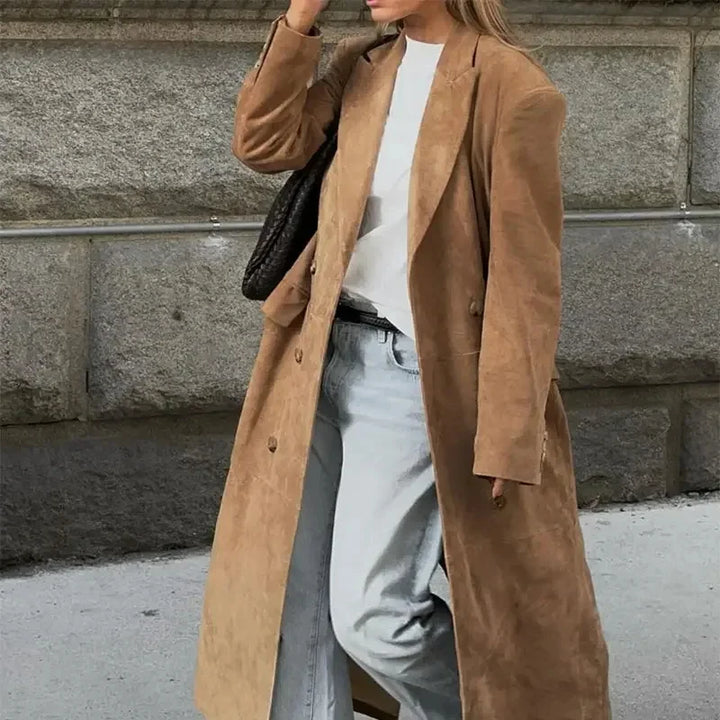 Alma® | Trench Coat i Suede