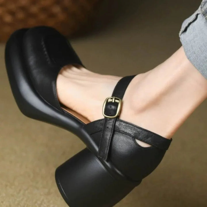 Agnes® | Veganske Læder Ortodontiske Peeptoe-Sko