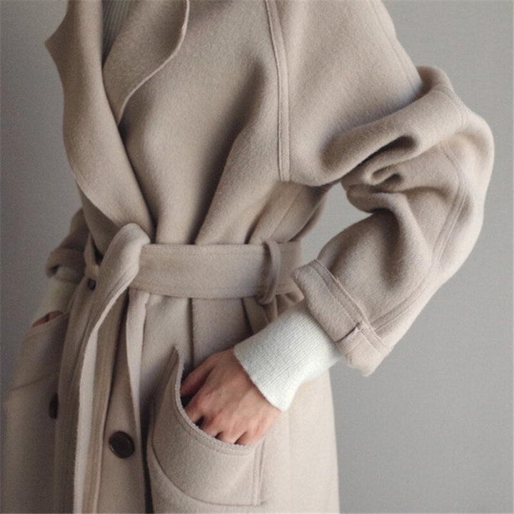 Clara Dame Uld-Trenchcoat