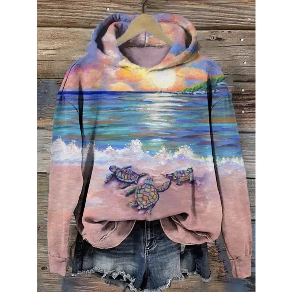 NERIA® | Sweatshirt med blomsterprint