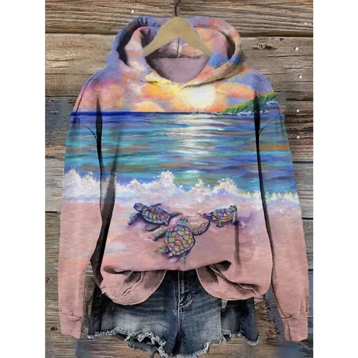 NERIA® | Sweatshirt med blomsterprint
