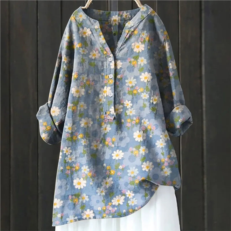 Anemone® | I LANGE BLOMSTERMØNSTRET BLUSE