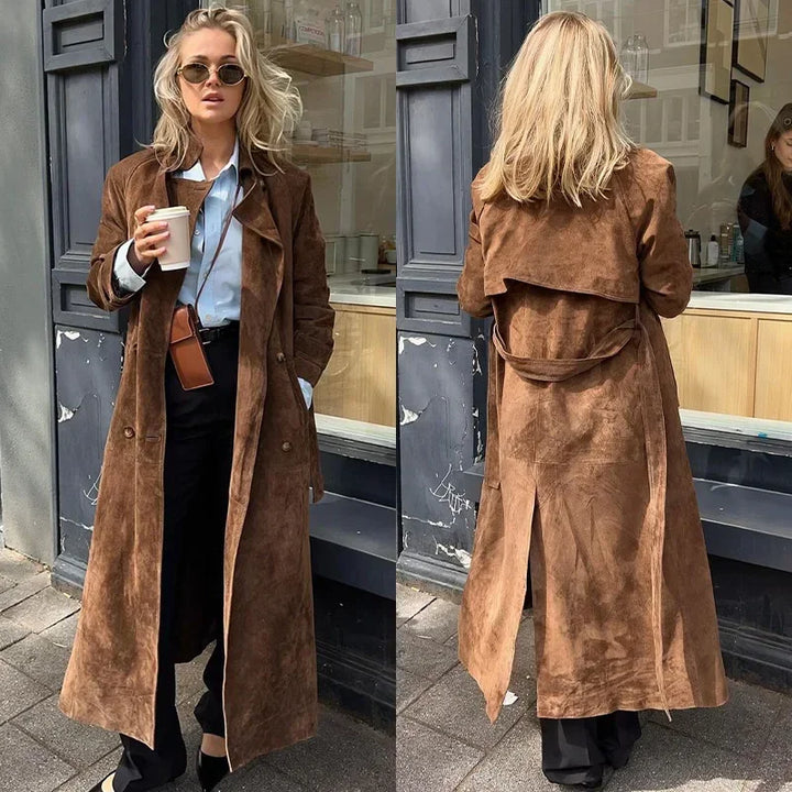 Stine® | Trench Coat i Suede