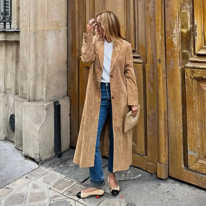 Louise® | Trench Coat i Suede