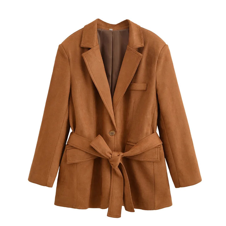 Anja® | Trench Coat i Suede
