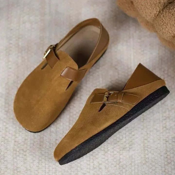 Runa® | Dame Slip-On Clogs i Ruskindslook
