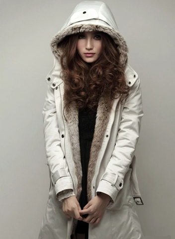 Inger™ | Stilfuld Frakke med Faux Pelsfor
