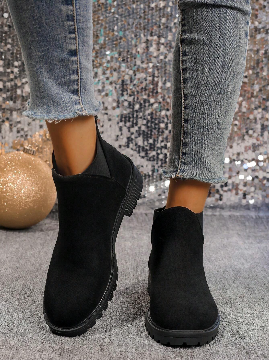 Federica™ | Støvle Slip On med Lav Hæl