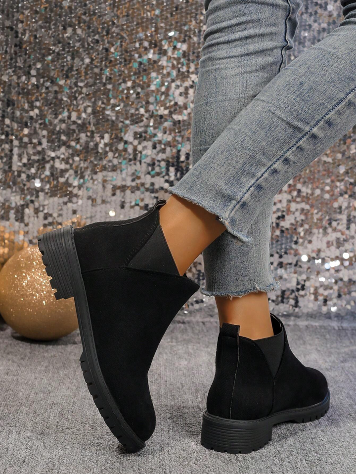 Federica™ | Støvle Slip On med Lav Hæl