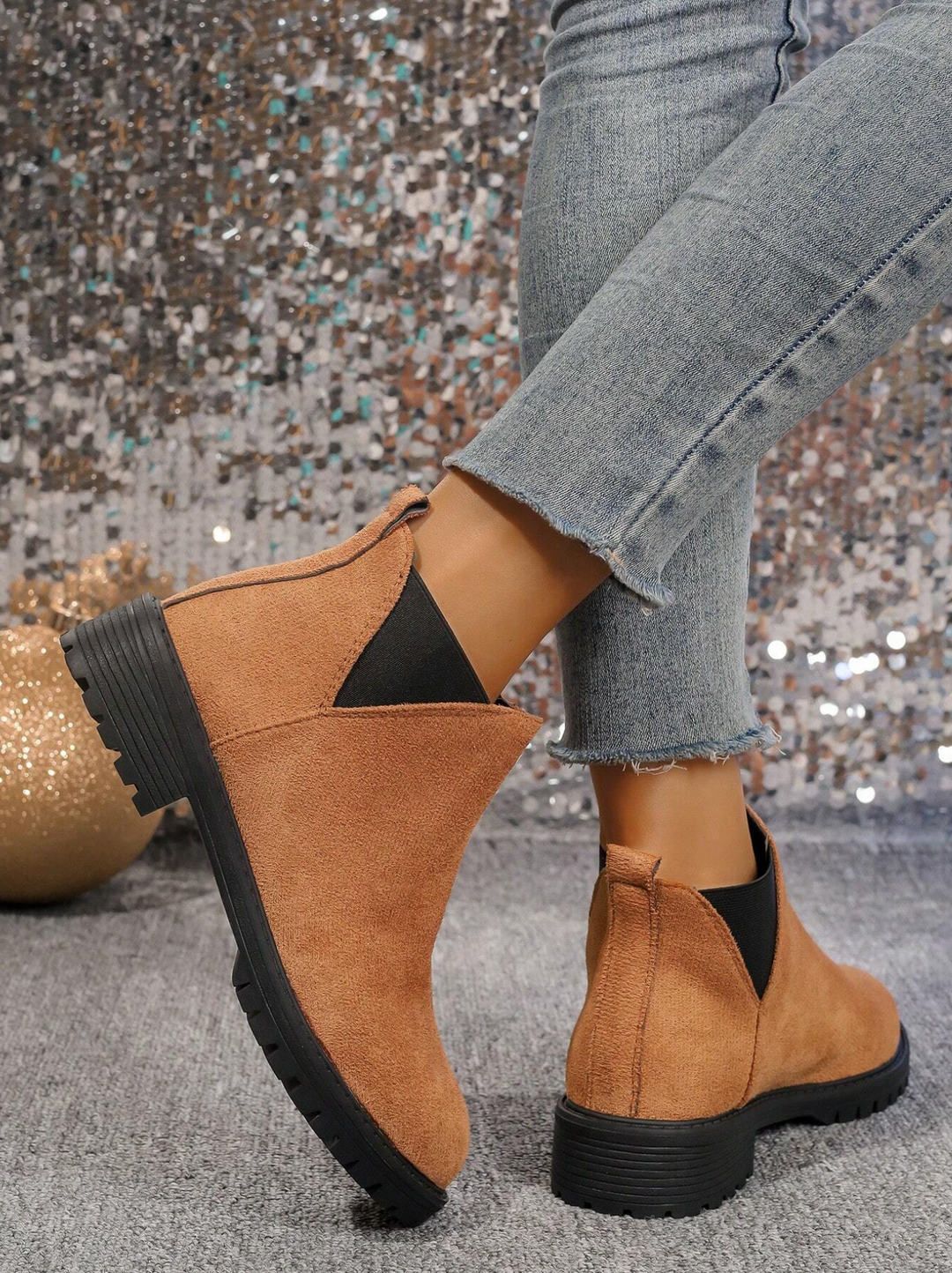 Federica™ | Støvle Slip On med Lav Hæl