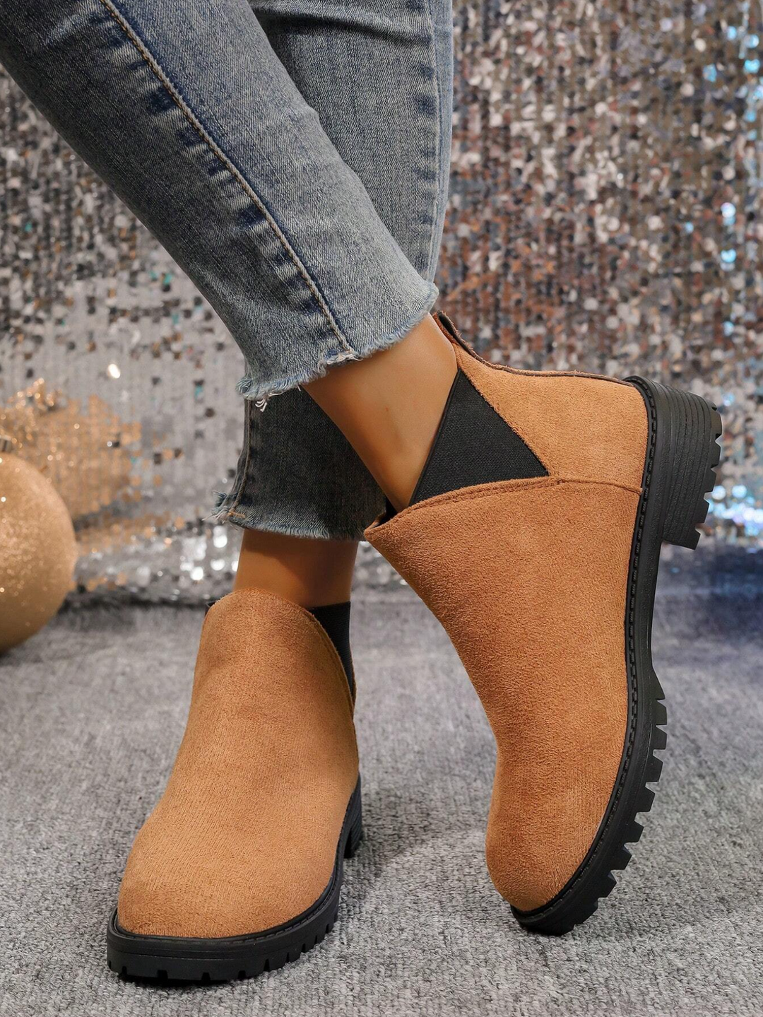 Federica™ | Støvle Slip On med Lav Hæl