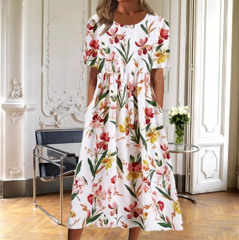Pernille® | LIORASTYLE FLORAL A-LINE SOMMERKJOLE