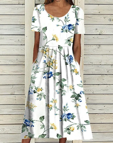 Pernille® | LIORASTYLE FLORAL A-LINE SOMMERKJOLE