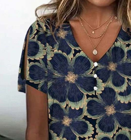 SMILLA® | BLOUSE MED BLOMSTERPRINT I VINTAGE-LOOK