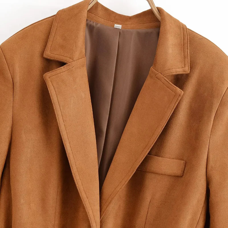 Anja® | Trench Coat i Suede