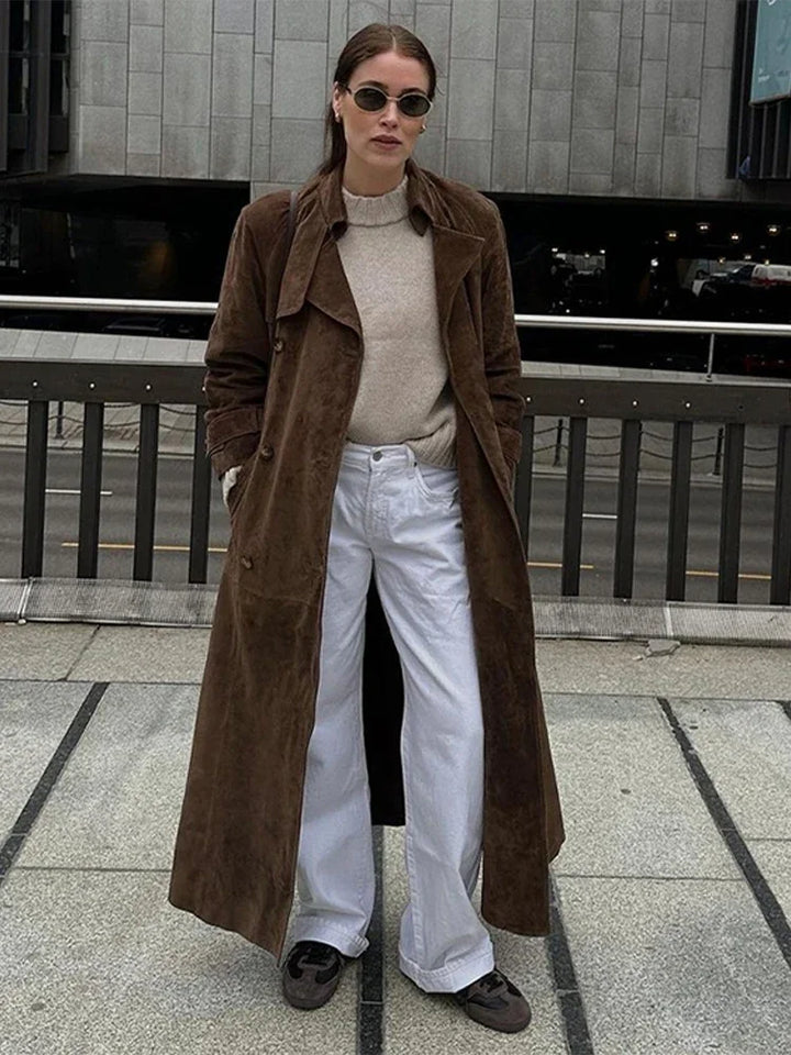 Trine® | Trench Coat i Suede