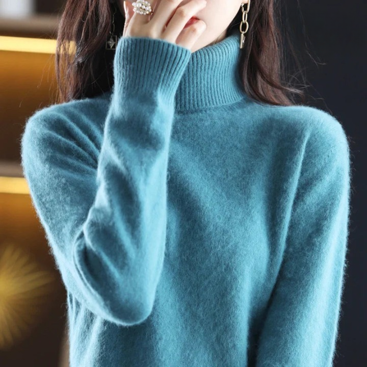 Grethe™ | Stilfuld Rullekrave Sweater