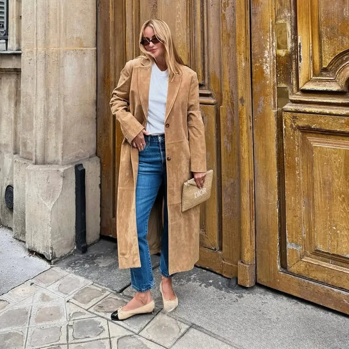Louise® | Trench Coat i Suede