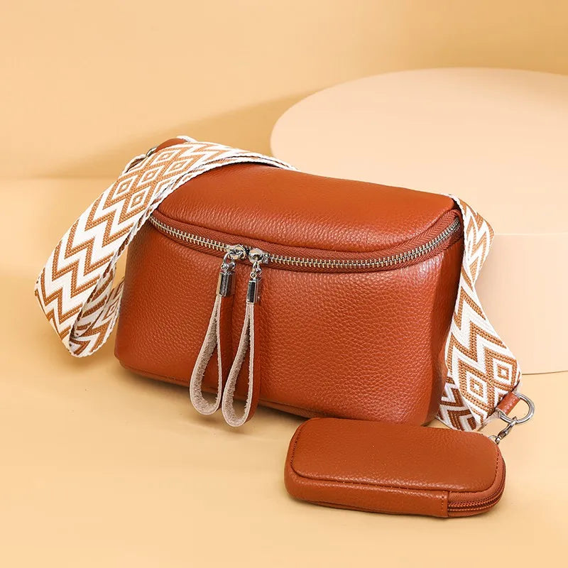 Ottilia® | Finslebet lædercrossbody taske