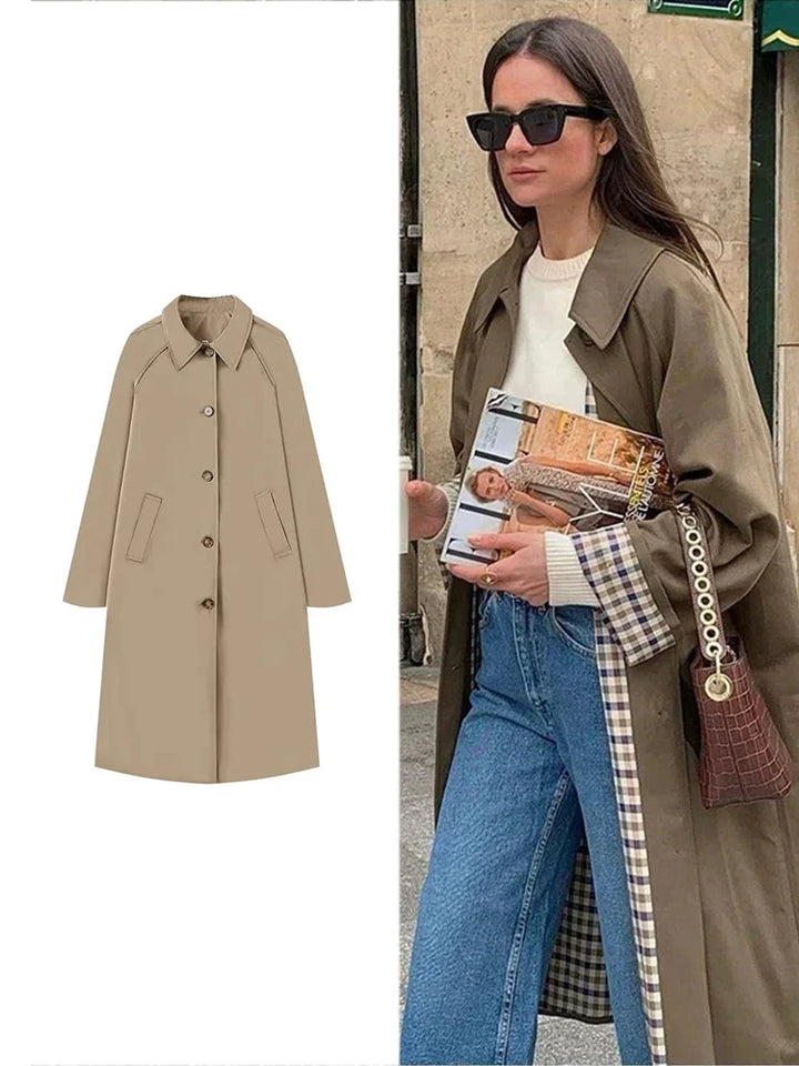 Signe® | Trench Coat i Suede