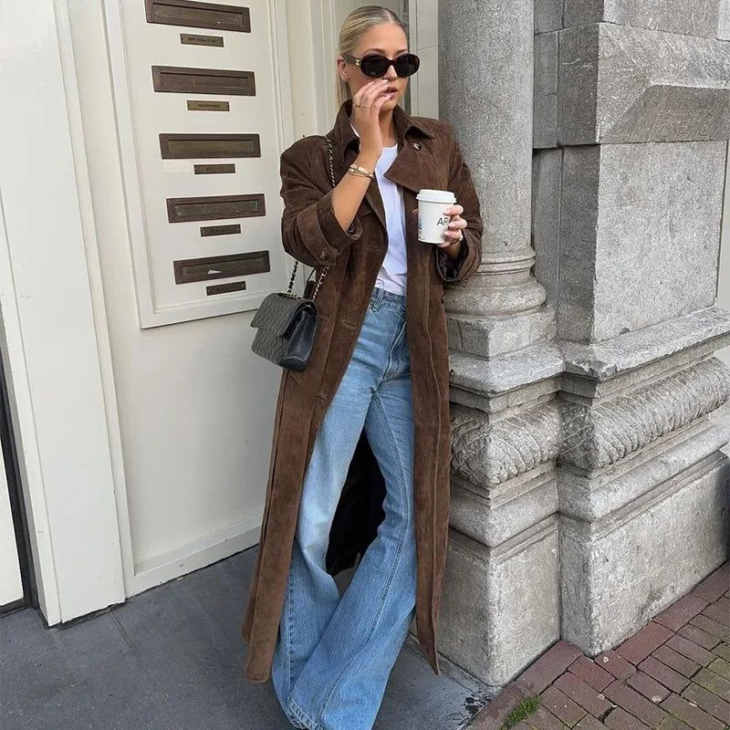 Trine® | Trench Coat i Suede